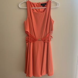 Marciano Fit and Flare Cutout Dress